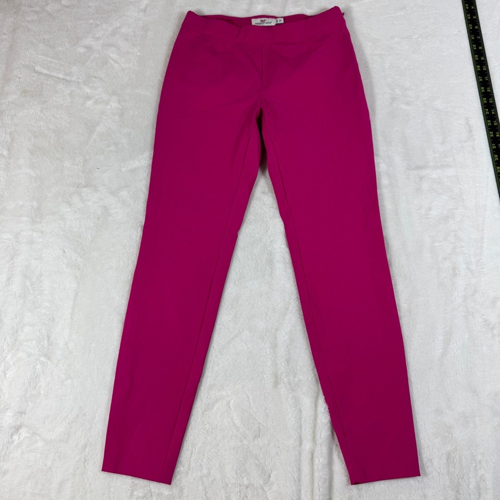 Vineyard Vines Womens Pink Stretch Ponte Knit Pants Trousers 2P0285 Size 00